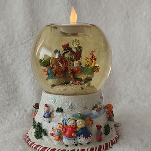 Festive LED Snow Globe with Holiday Characters